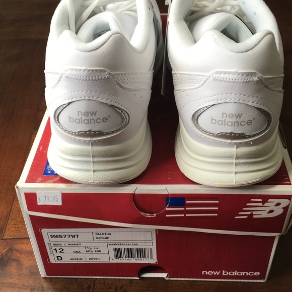 New Balance White Athletic Sneakers - Picture 2 of 9